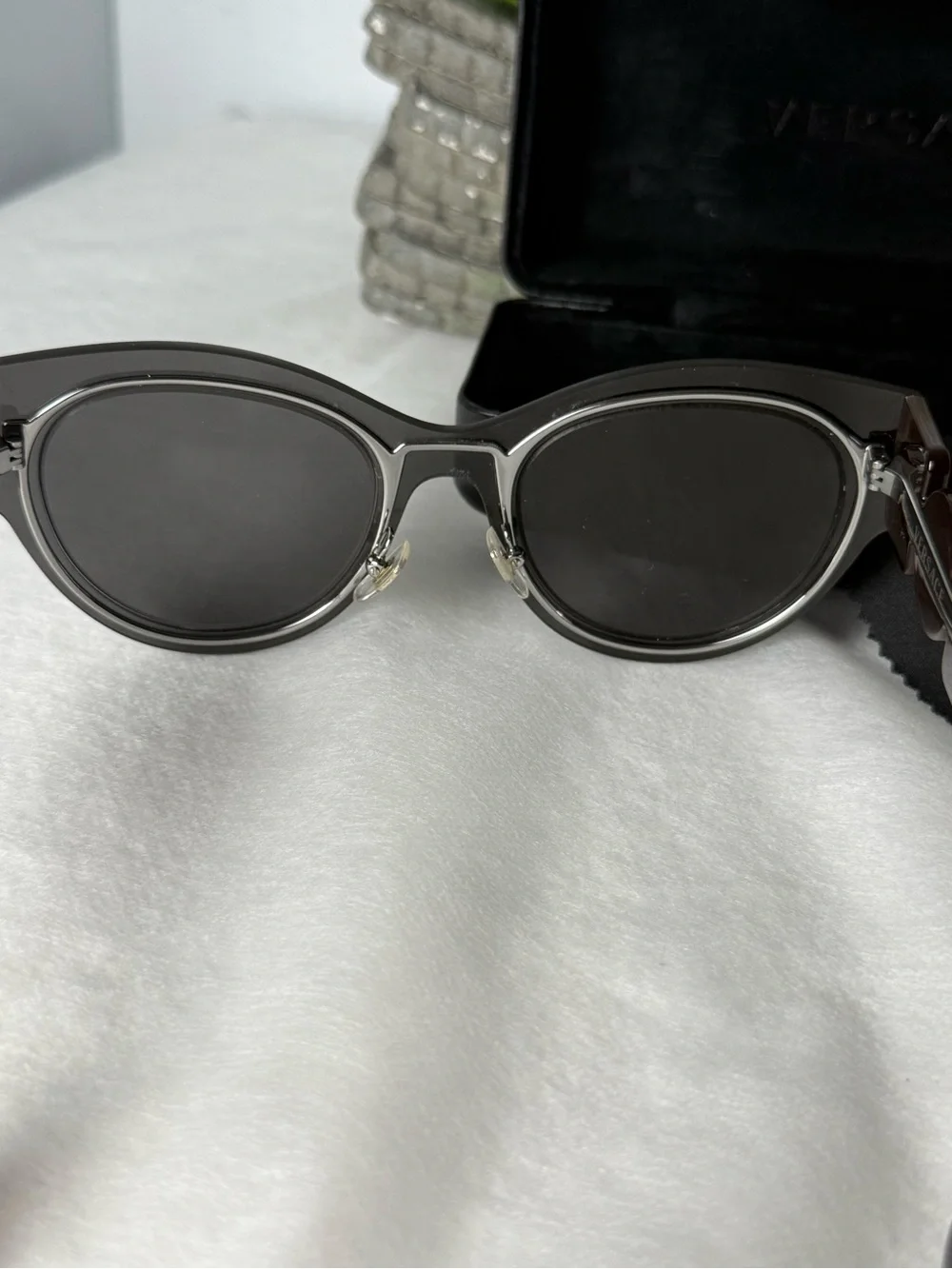 Versace VE2234 Grey Cat-Eye Sunglasses